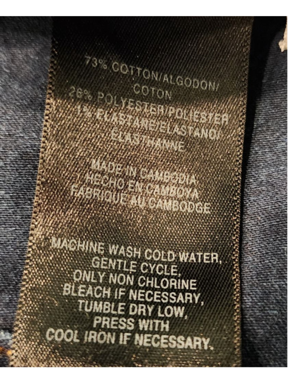 Jones New York Signature Lexington Wide Leg Jeans Women's Size 12 Dark Wash - Picture 13 of 13